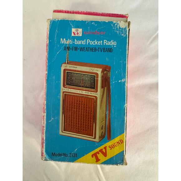Vintage Windsor Multi-Band Pocket Radio AM, FM, Weather Model 2131 Untested - Picture 12 of 13